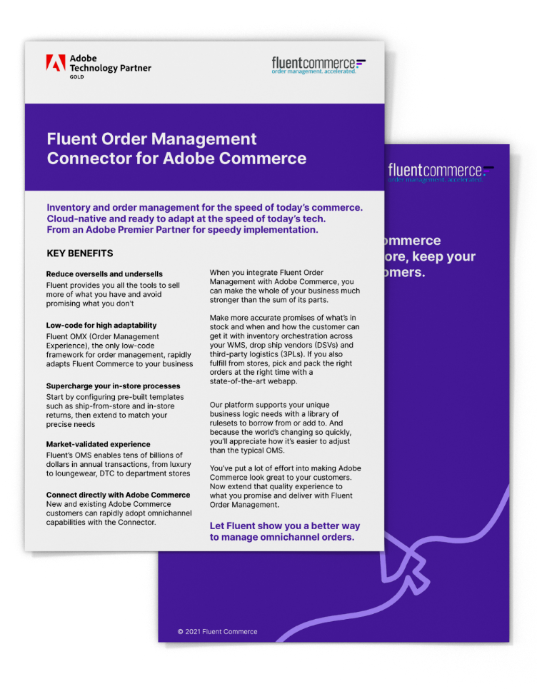 Fluent Order Management Connector for Adobe Commerce
