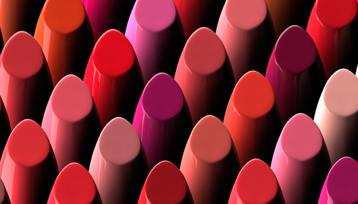 Assortment of lipsticks