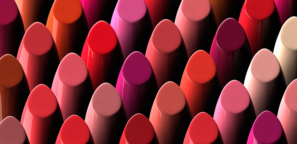 Assortment of lipsticks